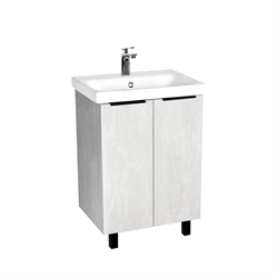 Тумба Берлин под умывальник MODUO 60 2 ств цемент - фото 144799