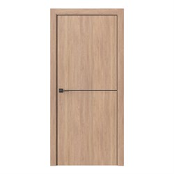 Полотно ЛЕСКОМ Платинум П1/1Г ЧК, 70, глухая, бодега натур., молдинг черный - фото 144873