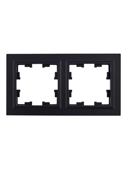 Рамка BRITE 2-ая черная РУ-2-БрЧ - фото 145047