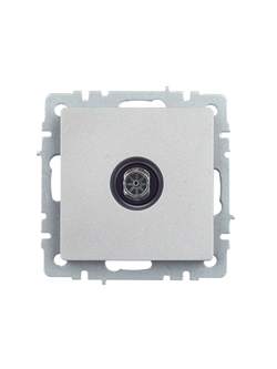 Розетка BRITE TV оконечная, алюминий BR-A10-O-K47 - фото 145081