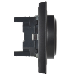 Розетка BRITE двойная с з/к, без з/ш 16А в сборе, черный BR-R21-16-K02-F - фото 145114