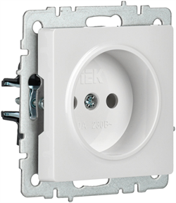 Розетка BRITE без з/к/ш 10А белая BR-R10-10-K01 - фото 145121