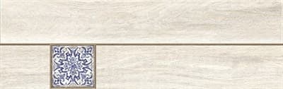 Керамогранит CERSANIT Ornamentwood декорированный 18,5x59,8 С1 белый C-OW4M053D - фото 16783