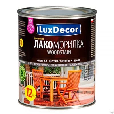 Лакоморилка LUX DECOR для древесины белый 0,75л - фото 17772