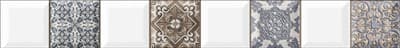 Бордюр ALMA CERAMICA Lira на белом коричневый 500*60,7*8,5 BWU57LIR004/БД57ЛР004 - фото 21109