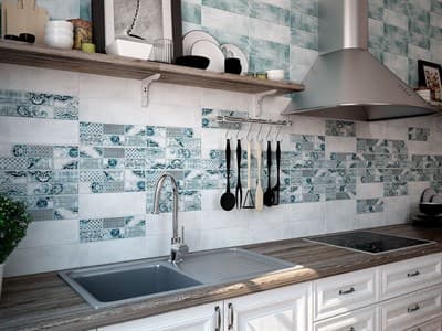 Плитка GRACIA CERAMICA облицовочная Caspian turquoise wall 02 100*300 - фото 22656