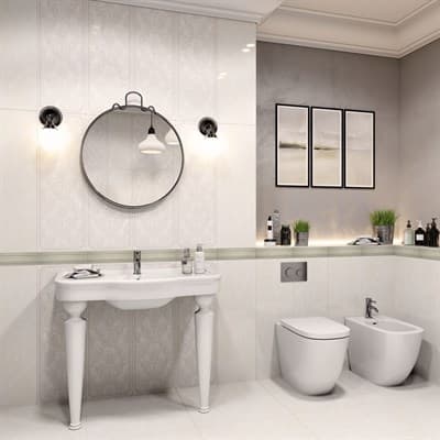 Декор GRACIA CERAMICA Saphie white decor 01 300*900 (1-й сорт) - фото 22691