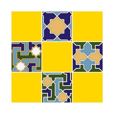 Плитка UNITILE мозаика Багдад желтый верх 02 300*300 (98*98) (1-й сорт) - фото 23089
