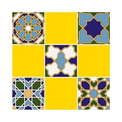 Плитка UNITILE мозаика Багдад желтый верх 03 300*300 (98*98) (1-й сорт) - фото 23090