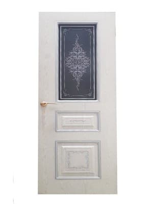 Полотно ЛЕСКОМ дверное Экшпон Соната ясень серый/серебро стекло с художественной печатью 70 - фото 26738