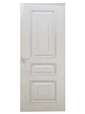 Полотно ЛЕСКОМ дверное Экшпон Соната ясень серый/серебро глухое 70 - фото 26752