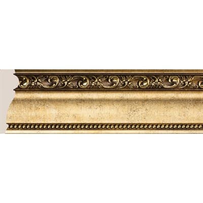 Багет интерьерный Антик 152-552 2,4м Плинтус потолочный 84, цв. античное золото/20 - фото 26942