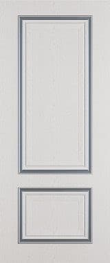 Полотно ЛЕСКОМ дверное Экшпон Сицилия ясень серый/серебро глухое 80 - фото 27619