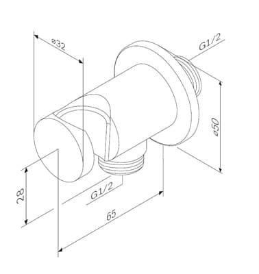 Шланговое подсоединение AM.PM с держателем хром F0602100 - фото 32715