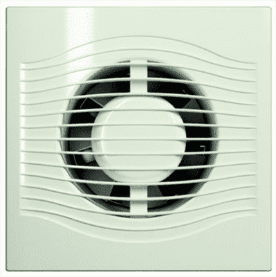 Вентилятор ЭРА осевой вытяжной с обратным клапаном D 100, декоративный SLIM 4C Ivory - фото 33608