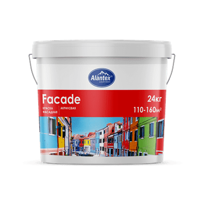 Краска ALANTEX фасадная Facade 24 кг - фото 33668