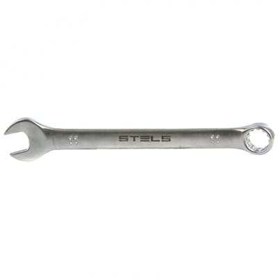 Ключ STELS комбинированный 11 мм, CrV, матовый хром 15207 - фото 35028