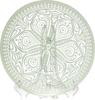 Тарелка PASABAHCE Invitation зеленый 220мм 10335 GREEN BOHO - фото 35431