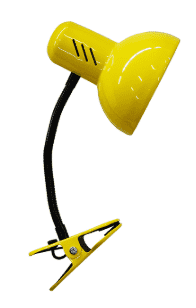 Светильник ЛАЗУРИТ настольный НТ 2077C на прищепке 60 Вт, E27, 220 W , высота стойки 30 см. желтый - фото 36279
