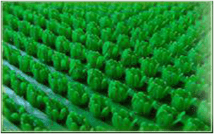 Покрытие ковровое KOVROFF щетинистое в рулонах 15*0,9м 163 зеленый - фото 36954