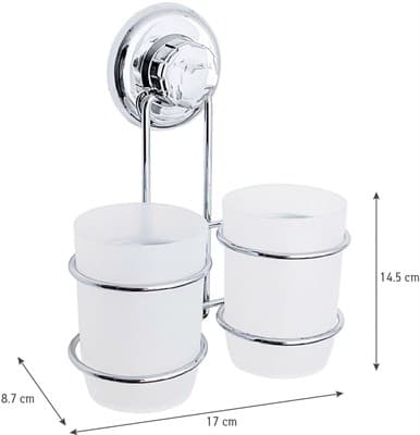 Два Tatkraft MEGA LOCK ODR стакана для ванной комнаты 20436 - фото 37475