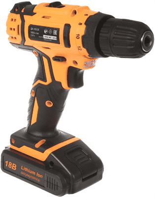 Дрель-шуруповерт ВИХРЬ аккумуляторная ДА-18Л-2К - фото 37660