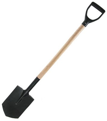 Лопата ЭКСПЕРТ штыковая с деревянным черенком и пластиковой ручкой 1150мм 01103