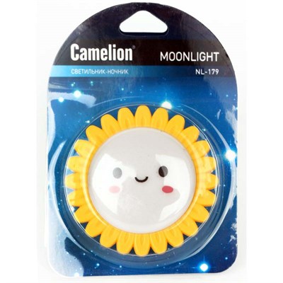 Ночник Camelion Солнышко с выключателем 220В LED NL-179 - фото 38680