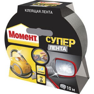 Супер Лента МОМЕНТ клеящая для герметизации, защиты, фиксации, 10м, Серебряный 1760304 - фото 38960