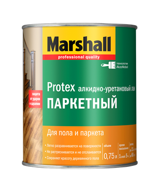 Лак паркетный MARSHALL Protex матовый 0,75мл - фото 39185