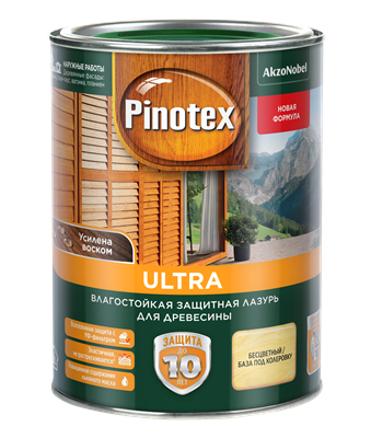 Пропитка PINOTEX Ultra для дерева прозрачная ВС 1л 5353777 - фото 39278