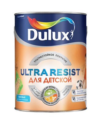 Краска Dulux Ultra Resist Для детской 5л 5239224 - фото 39369