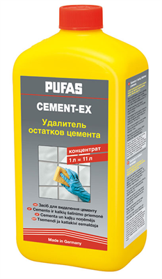 Средство PUFAS для удаления цементных налетов CEMENT-EX 6х1 л - фото 39979