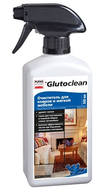 Средство PUFAS Glutoclean очиститель для ковров и мягкой мебели 6*500мл - фото 40154
