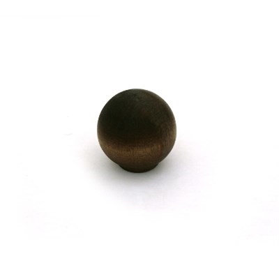 Ручка-кнопка мебельная АЛАПАЕВСК шар дуб (10) - фото 44332