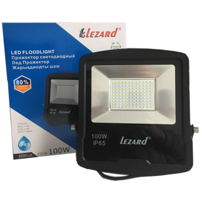 Прожектор светодиодный Lezard 100W SMD 8000LM 6500K IP65 - фото 44760