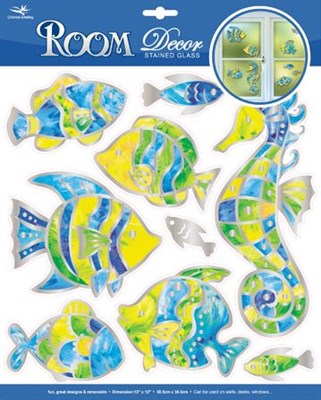 Элемент декоративный ROOM DECOR Витражные рыбки RCA 5004 - фото 46060