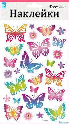 Элемент декоративный ROOM DECOR Радужные бабочки-мини CLA 5206 - фото 46087