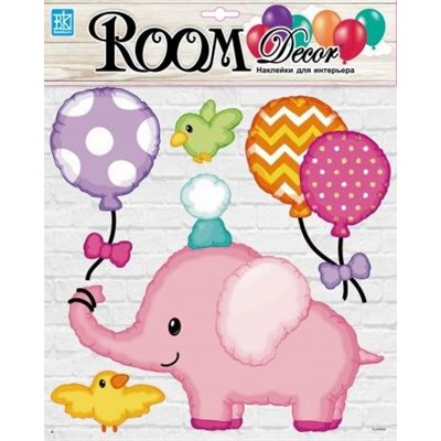 Элемент декоративный ROOM DECOR Розовый слоненок PLA 3004 - фото 46094