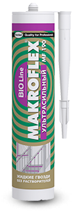Клей монтажный MAKROFLEX Bioline MF 190 Турбо быстрый с пов. прочностью креп., картридж 400г белый - фото 46164