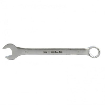 Ключ STELS комбинированный 20 мм, CrV, матовый хром 15215 - фото 48550