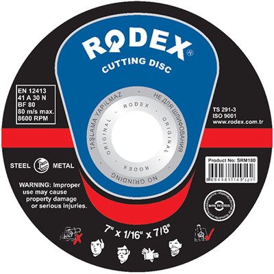 Диск отрезной RODEX SRM по металлу синий 150*1,8*22,23 - фото 48990