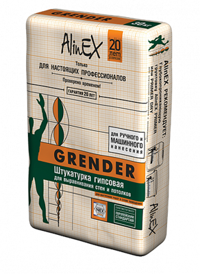 Штукатурка Alinex Grender 30кг - фото 50086