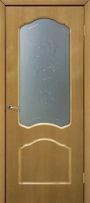 Полотно ОМИС дверное Каролина СС+КР 700*2000*40 дуб натуральный тонированный - фото 50254