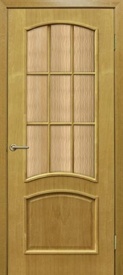 Полотно ОМИС дверное Капри (кора бронза) ПОС 900*2000*40 дуб натуральный тонированный