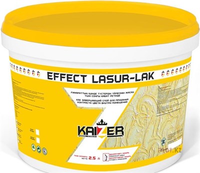 Лазурь KAIZER Effect Lasur matt лазурь декоративная матовая 1кг - фото 50887