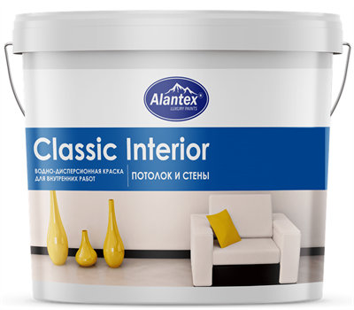Краска ALANTEX водно-дисперсионная Classic Interior 14 кг - фото 50893