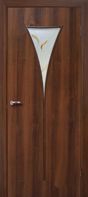 Полотно дверное Рюмка 700 мм цвет орех - фото 51017