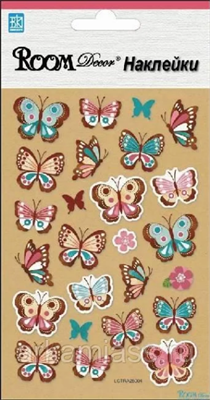 Элемент декоративный ROOM DECOR Бабочки-мини LCTRA 28004 (2 листа) - фото 52743