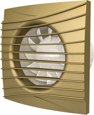 Вентилятор ЭРА осевой вытяжной с обратным клапаном D 100, декоративный SILENT 4C champagne - фото 53006